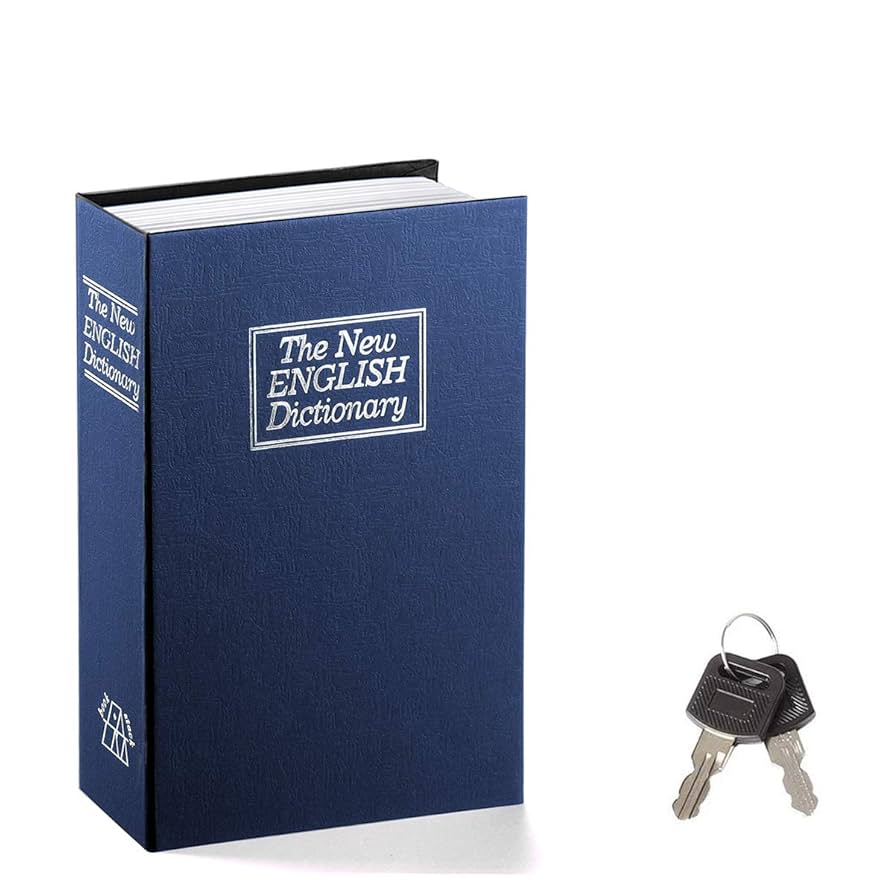 Amazon.com: Jssmst Book Safe with Key Lock, Dictionary
